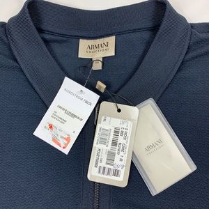Armani Collezioni Men’s Dark Blue 3XL Polo NWT